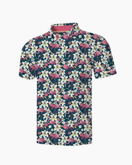 Tropical Flamingo Lily Polo