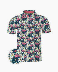 Tropical Flamingo Lily Polo