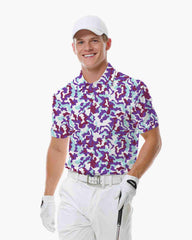Violet Camo Pop Polo