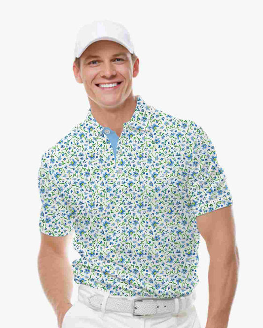 Vivid Ink Floral Polo
