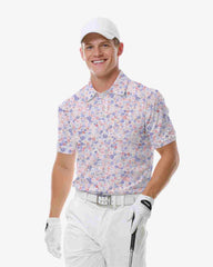 Watercolor Floral Polo