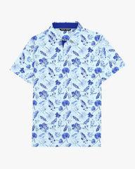 Watercolor Leaf Breeze Polo