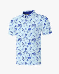 Watercolor Leaf Breeze Polo