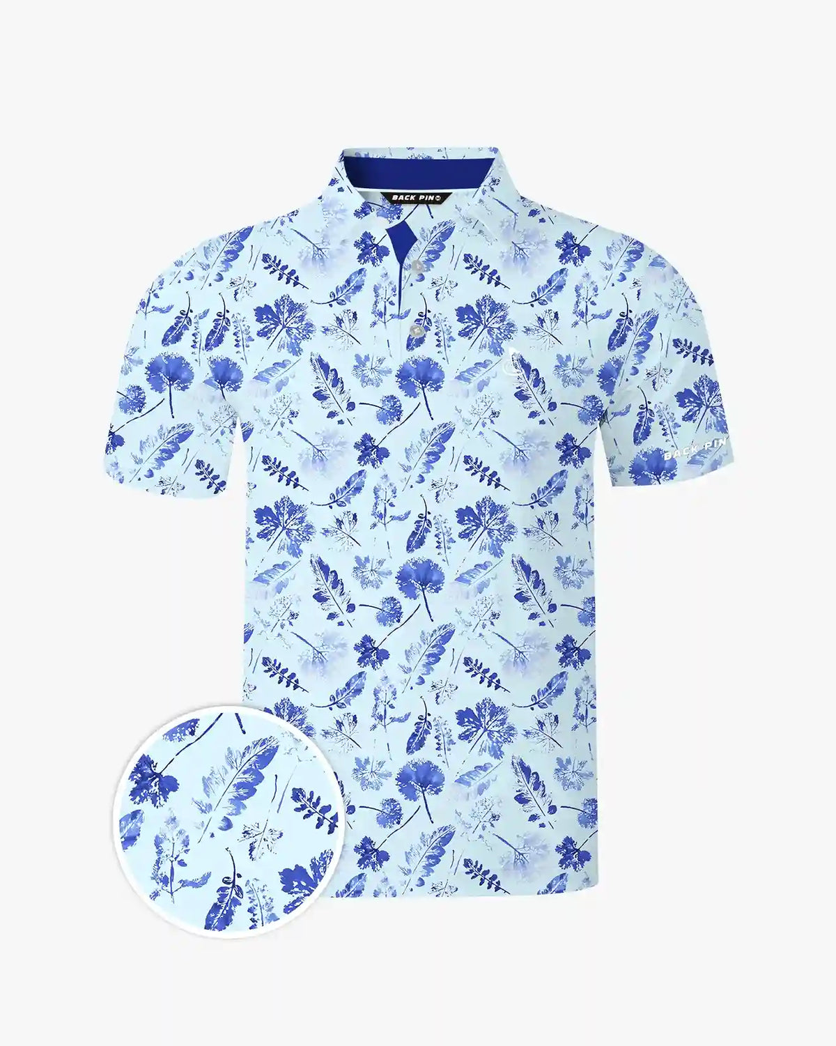 Watercolor Leaf Breeze Polo