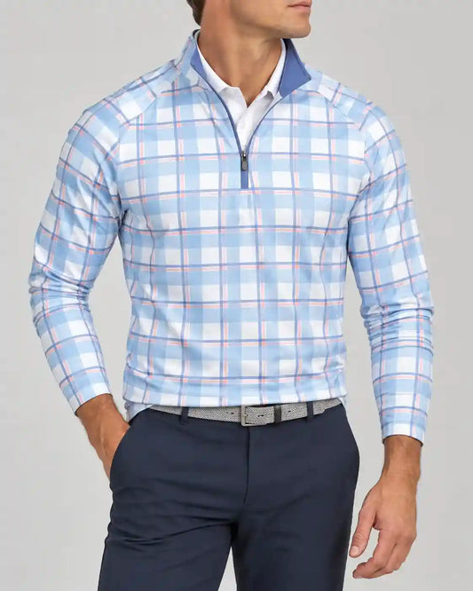 Weekend Getaway Plaid Quarter Zip