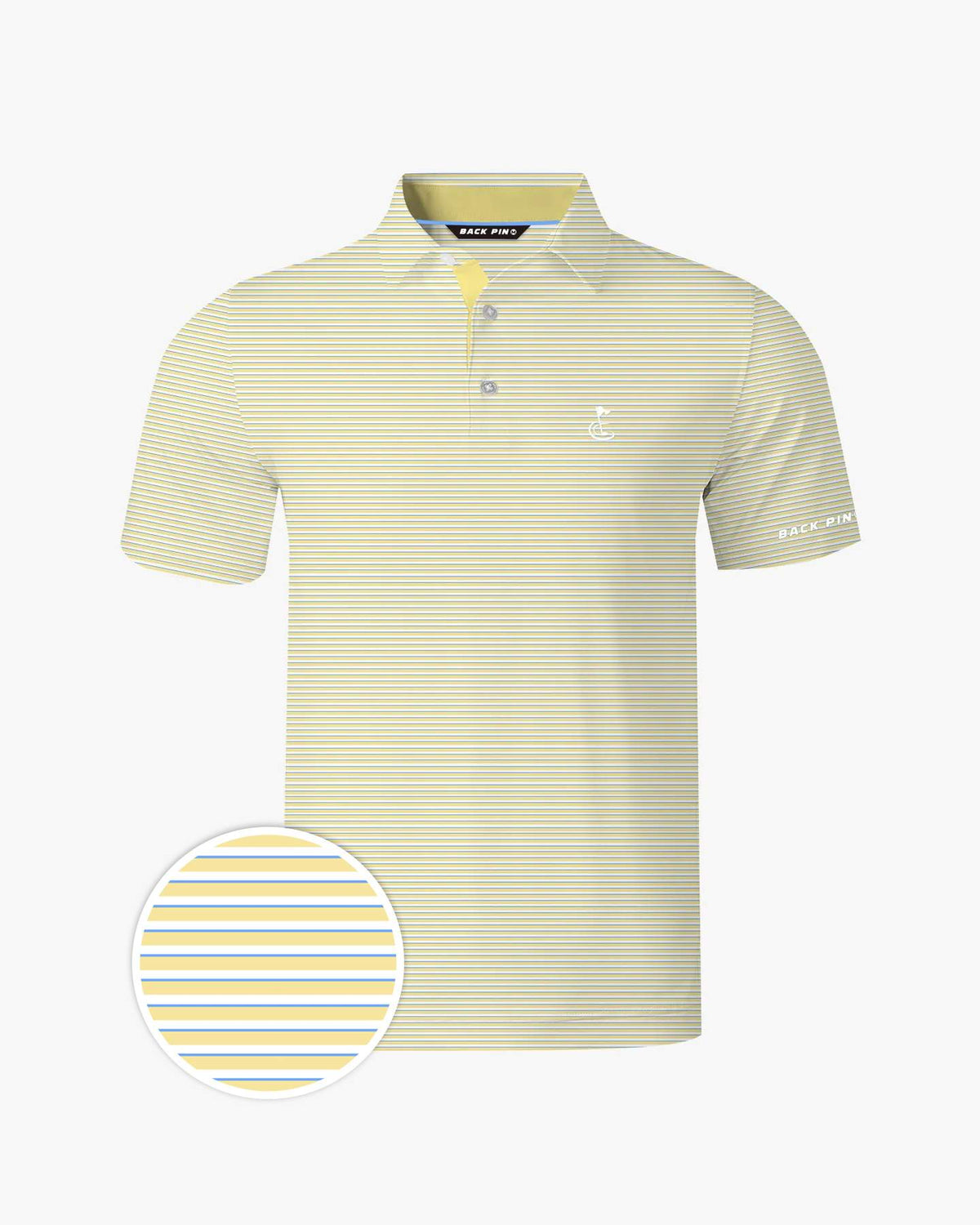 Yellow Striped Polo Shirt