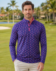Pink Flamingo Quarter Zip