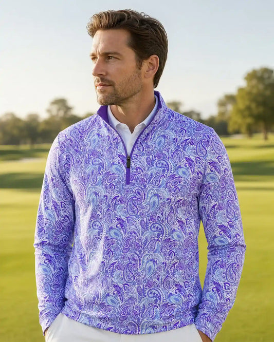 Performance Paisley Quarter Zip