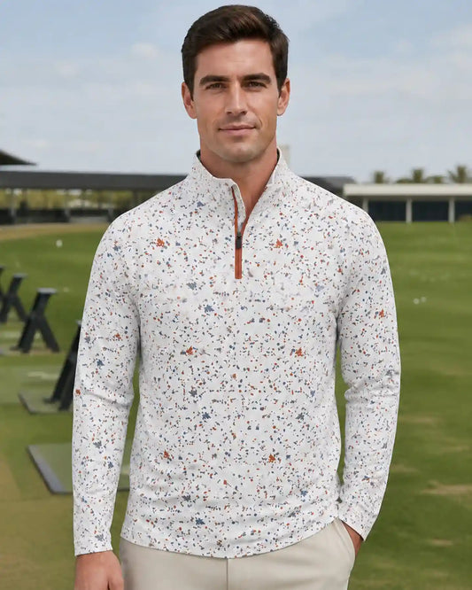 Paint Splatter Quarter Zip