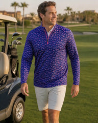 Pink Flamingo Quarter Zip