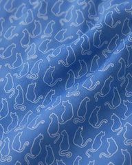 Cat Outline Print Polo