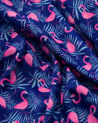 Midnight Palm Flamingo Polo