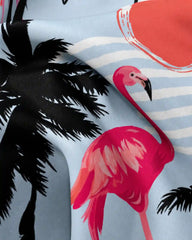 Coastal Flamingo Sunset Polo
