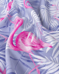 Lavender Tropic Flamingo Polo