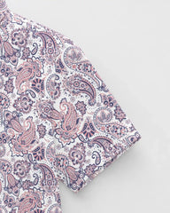 Coral Paisley Golf Polo