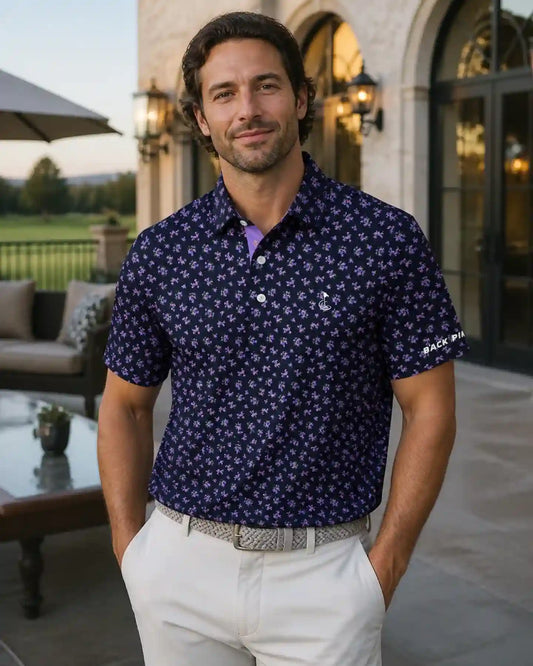 Midnight Ditsy Polo