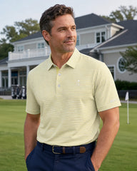 Yellow Striped Polo Shirt