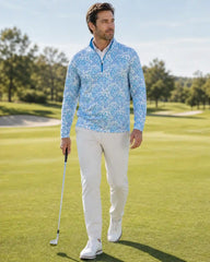 Seaside Paisley Quarter Zip