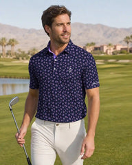 Midnight Ditsy Polo