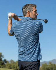 Vintage Star Print Patriot Polo