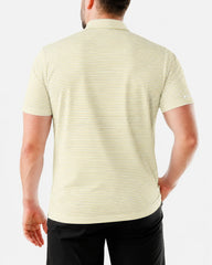 Yellow Striped Polo Shirt