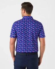 Midnight Palm Flamingo Polo