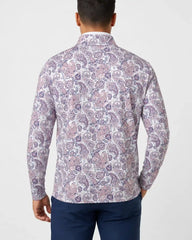 Coral Paisley Golf Quarter Zip